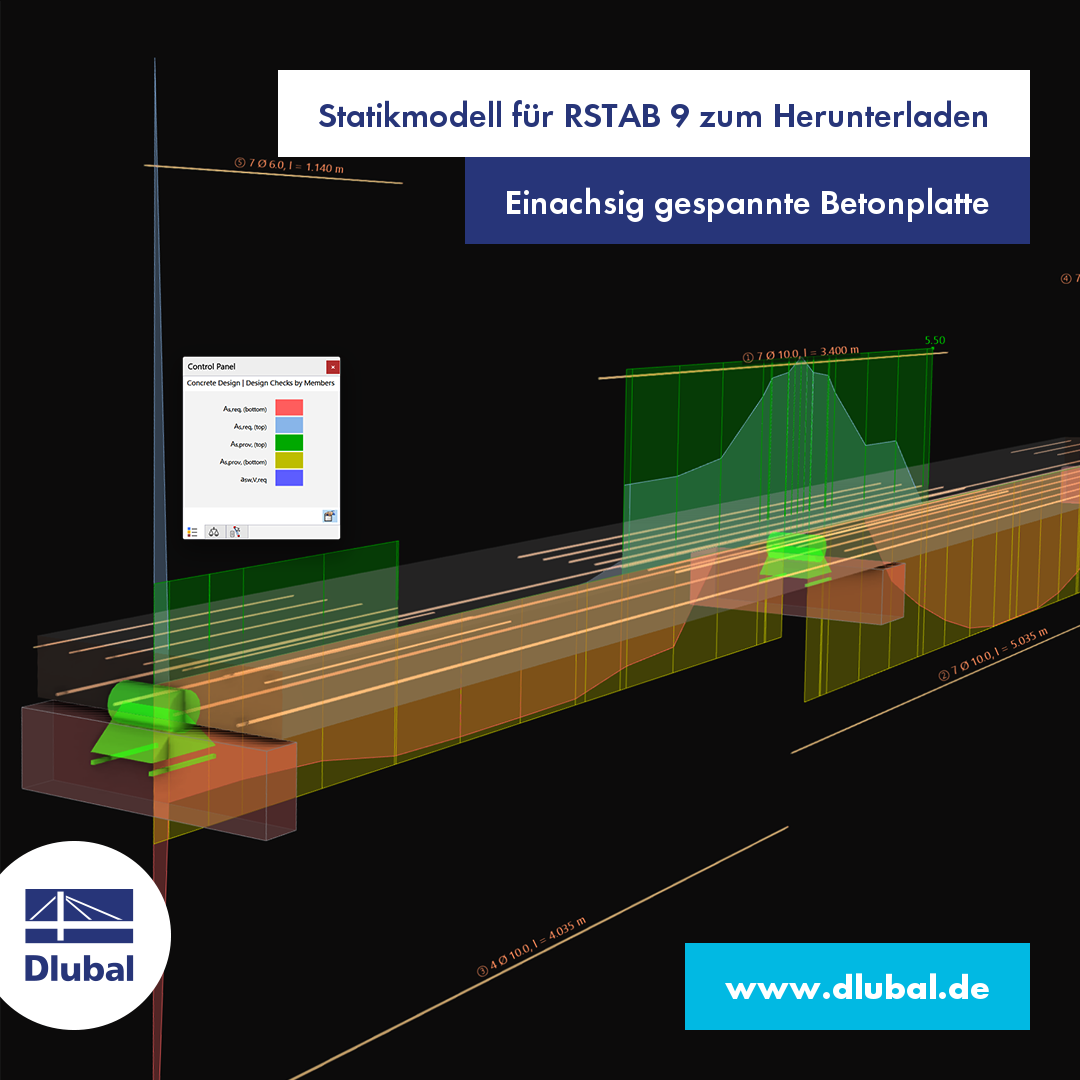 Statikmodell für RSTAB 9 zum Herunterladen