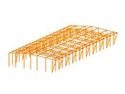 Modell 004181 | Industriehalle aus Holz