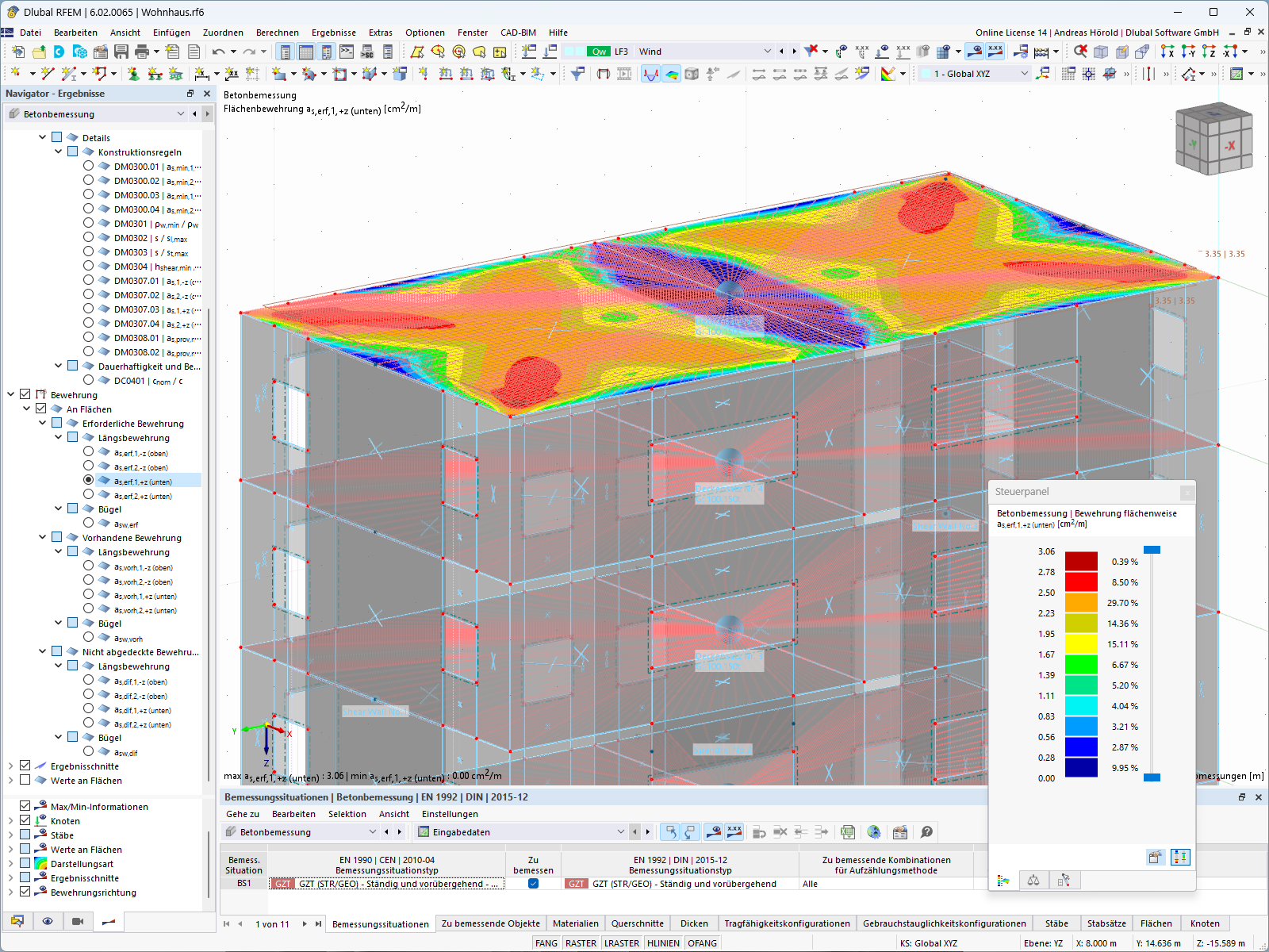 Feature 002632 | Analyse von Decken als herausgelöste 2D-Systeme