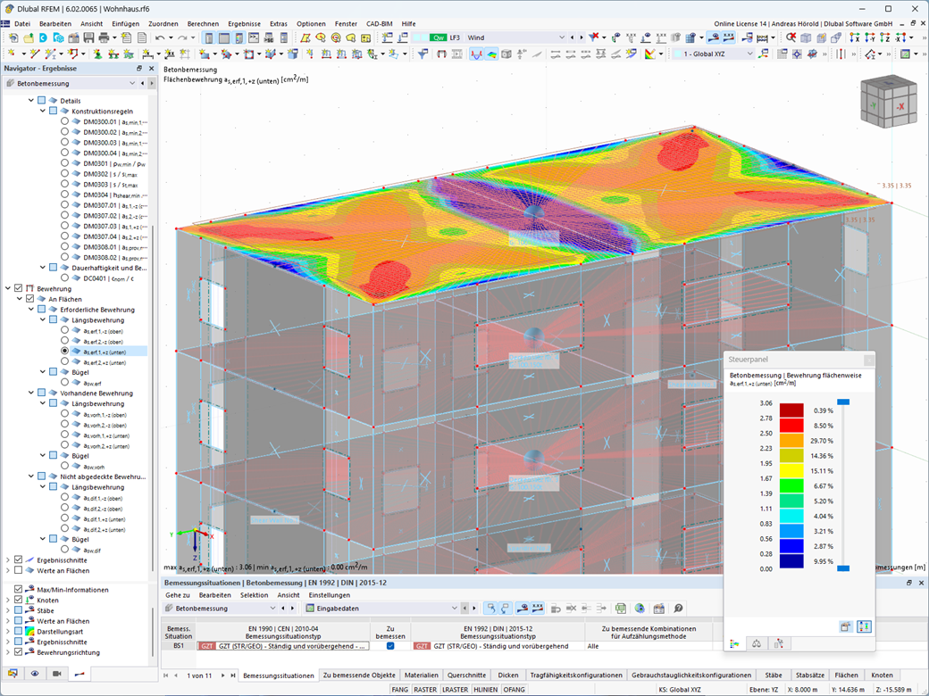 Feature 002632 | Analyse von Decken als herausgelöste 2D-Systeme