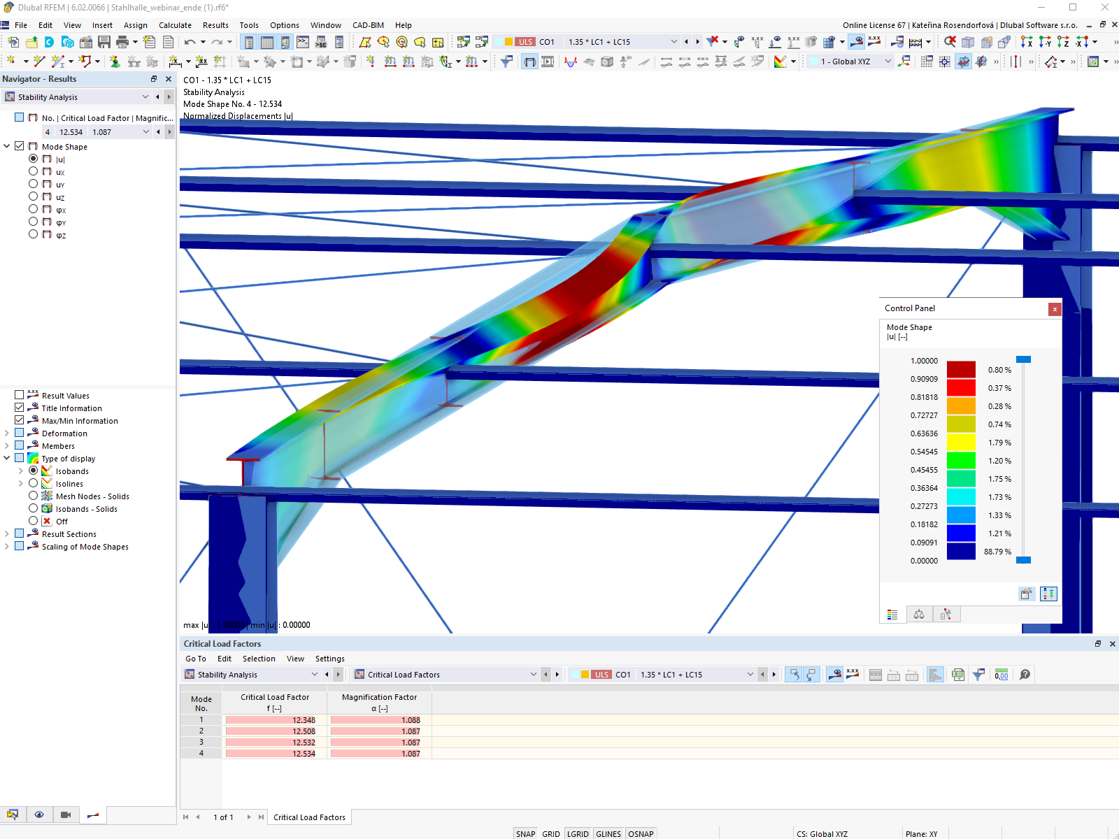 Wölbkrafttorsionsanalyse in RFEM 6