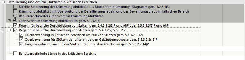 Erdbebenkonfiguration - Konstruktionsregeln
