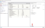 Angezeigte Nachweisdetails und Berechnungsergebnisse bieten Einblick in spezifische Strukturanalysen.