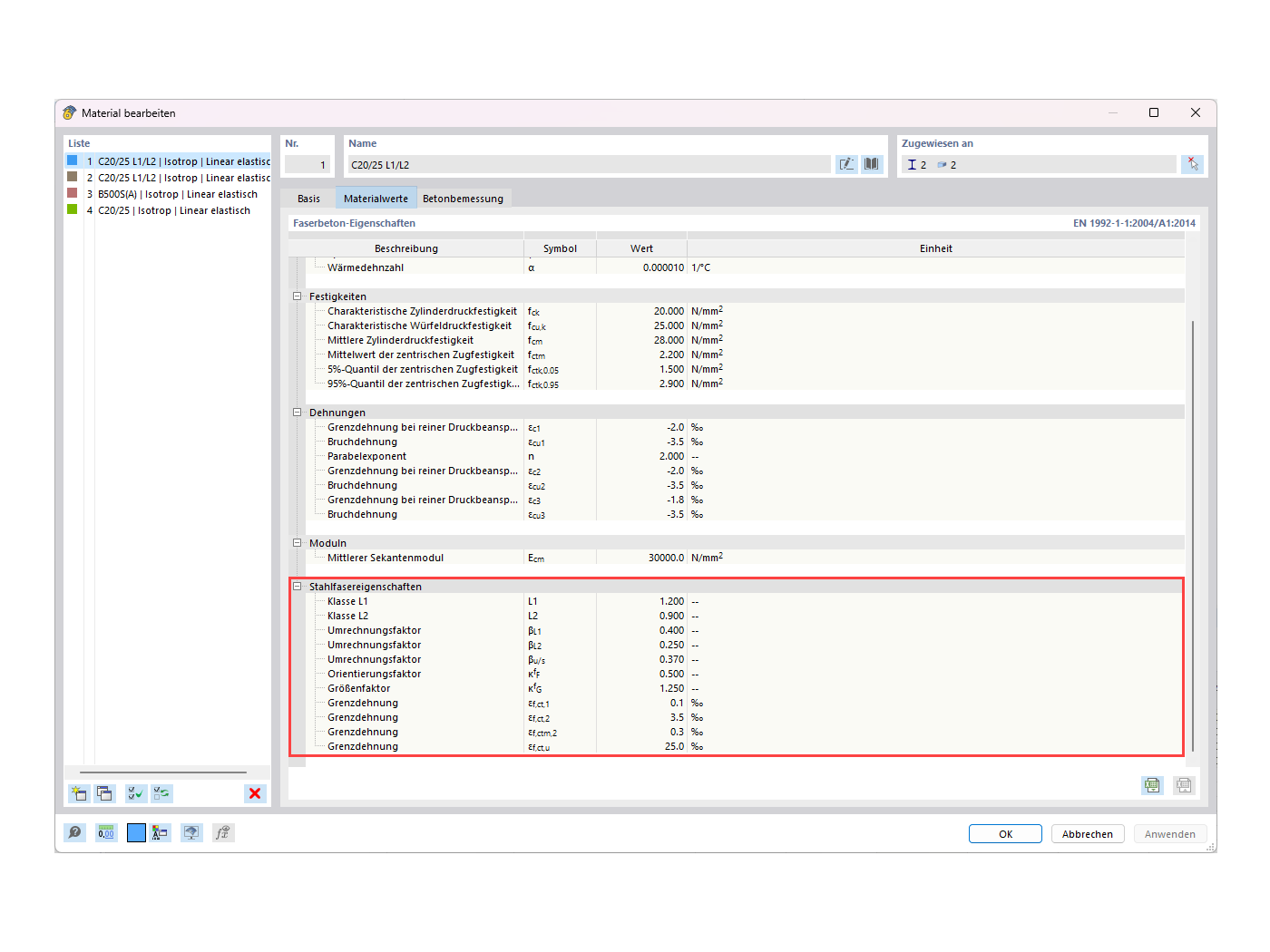 FAQ 005388 | Wie kann ich in RFEM 6 die Bemessung mit Stahlfaserbeton im Add-On  Betonbemessung  aktivieren?