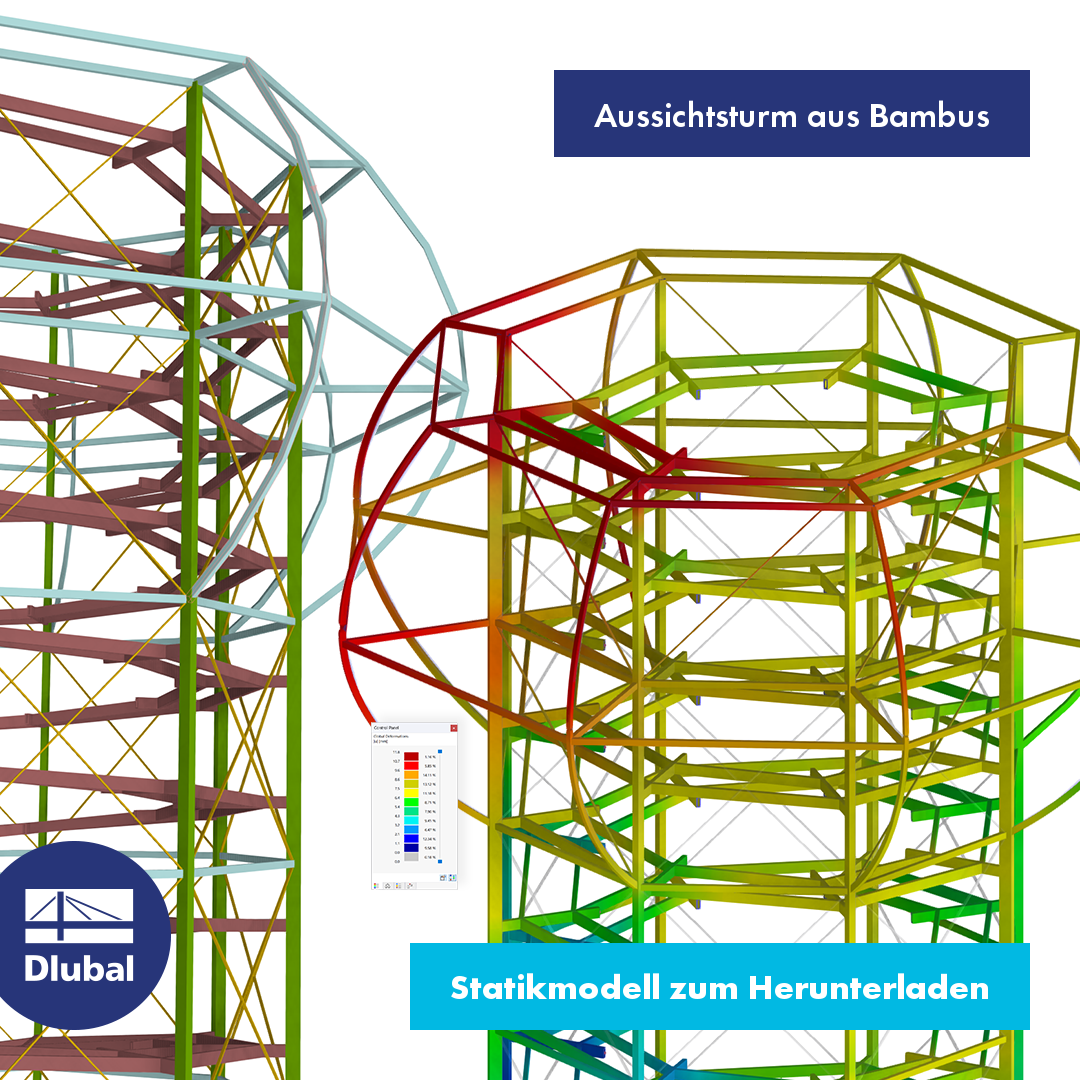 Aussichtsturm aus Bambus