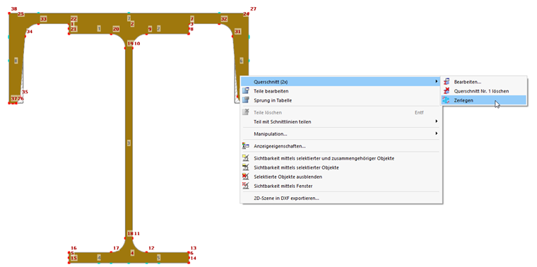 FAQ 005391 | Wann sind in RSECTION 1 Elemente miteinander verbunden und wie können diese miteinander verbunden werden?