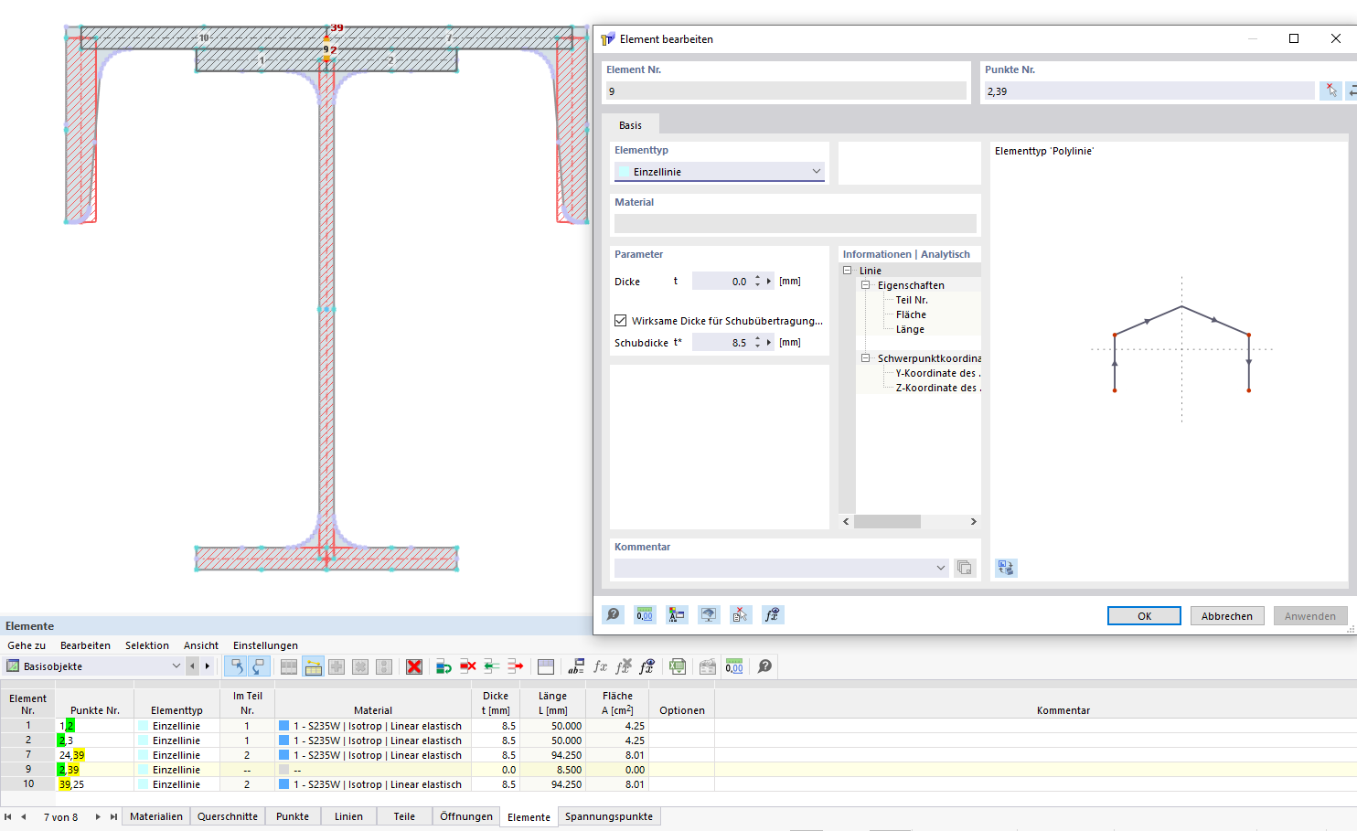 FAQ 005391 | Wann sind in RSECTION 1 Elemente miteinander verbunden und wie können diese miteinander verbunden werden?