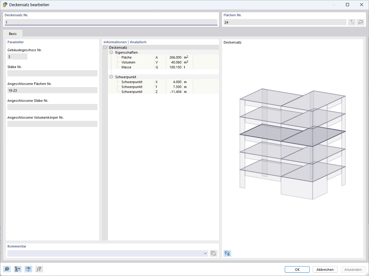 Definition von Deckensätzen