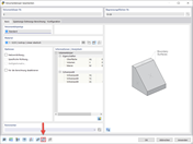 Ein technischer Arbeitsvorgang beim Abbruch eines generierten Volumens in einer Softwareanwendung.