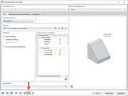 Ein technischer Arbeitsvorgang beim Abbruch eines generierten Volumens in einer Softwareanwendung.