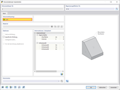 Schematrische Darstellung eines Volumenkörpers mit einem Loch als grundlegendes Beispiel für eine geometrische Modellierung.