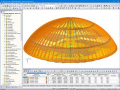 Gesamtansicht des Tragwerks (© ARTEMIS INGENIEUR)