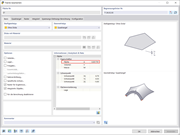 Anzeige des Flächeninhalts einer selektierten Fläche innerhalb einer Software-Anwendung. Die Fläche ist farblich hervorgehoben, und der numerische Wert des Flächeninhalts wird angezeigt.