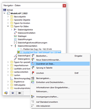 Typ über Navigator-Kontextmenü grafisch zuordnen