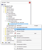 Typ über Navigator-Kontextmenü grafisch zuordnen