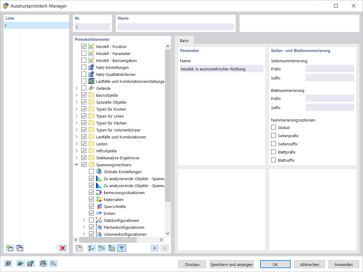 Verwaltung von Bauprojektdokumentationen mit dem Ausdruckprotokoll-Manager
