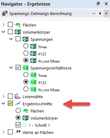 Darstellung der Analyseergebnisse an einem spezifischen Ergebnisschnitt. Veranschaulicht klar den Leistungsstatus oder die strukturellen Verhaltensmuster eines betrachteten Abschnitts.