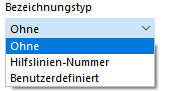 Bezeichnungstyp auswählen