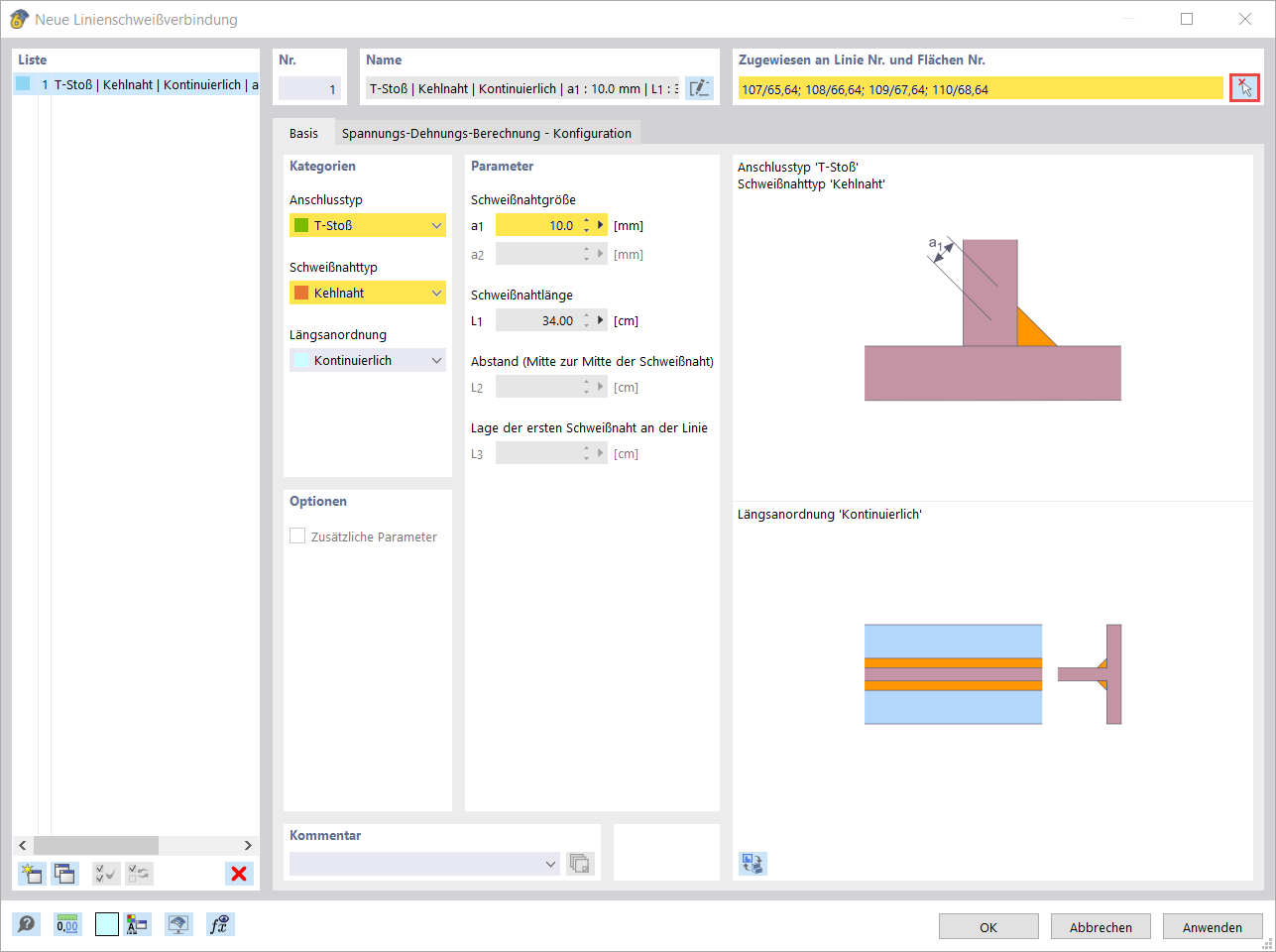 Illustration einer neuen Linienschweißverbindung für optimierte Tragfähigkeit.