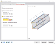Visualisierung einer Methode zur Verbindung von Linien mit Flächen in einem Bauwerksmodell zur Optimierung der Strukturdetails