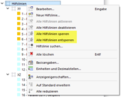 Hilfslinien-Kontextmenü im Navigator