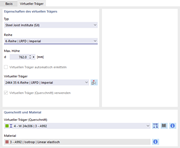 Eigenschaften des virtuellen Trägers festlegen