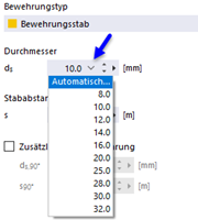 Bewehrung automatisch ermitteln