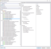 Ergebnistabellen-Manager für Betonbemessung
