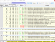 Ergebnistabellen 'Ausnutzungen an Flächen' für Betonbemessung