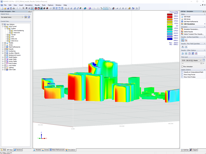 RWIND-Modell des Pristina City Centers