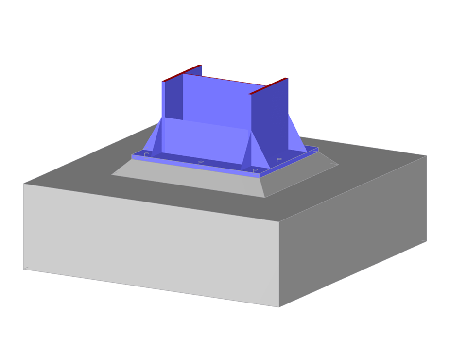 Modell 004325 | Ankerplatte mit den Knotenblechen