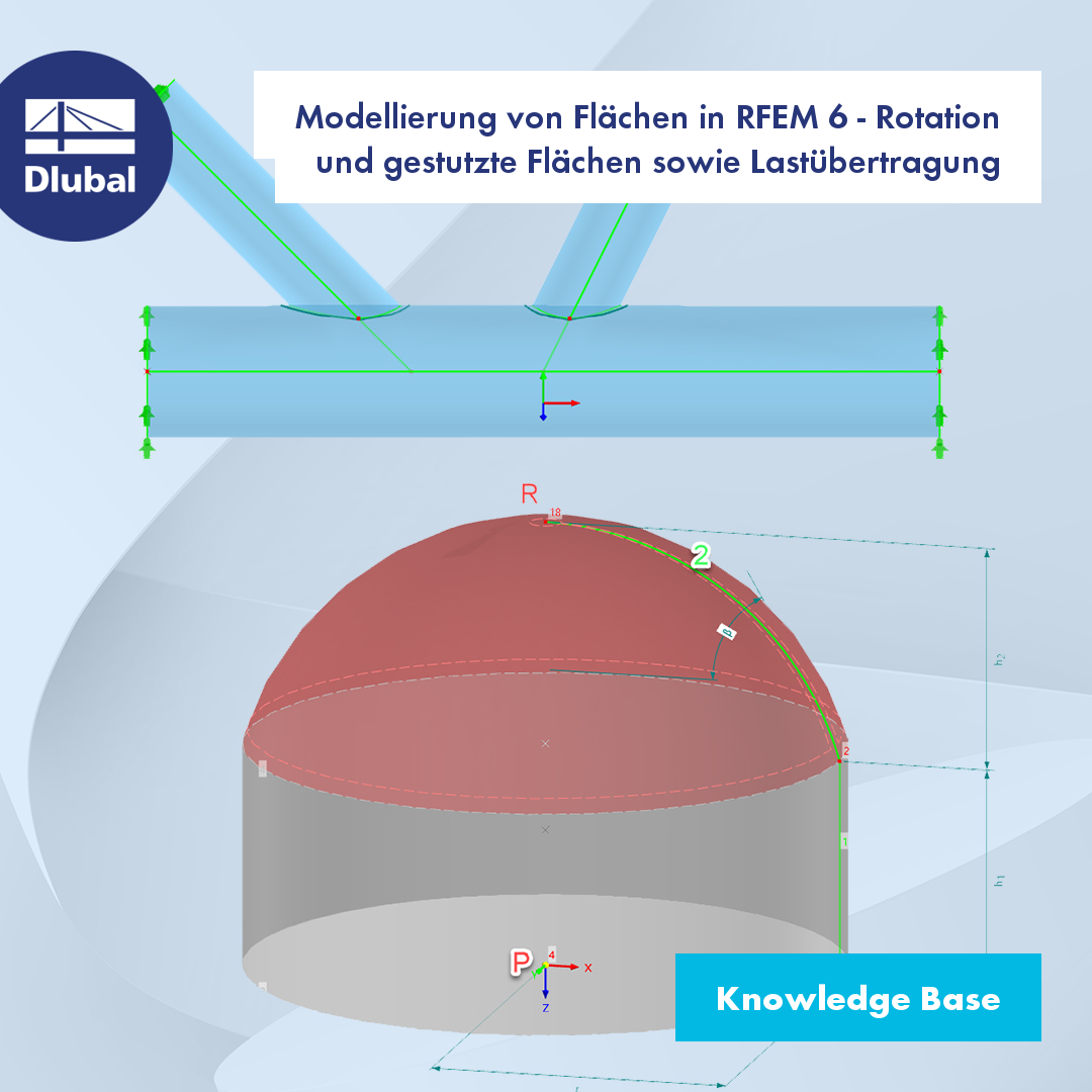 Modellierung von Flächen in RFEM 6 - Rotation und gestutzte Flächen ...