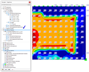Werte der erforderlichen unteren Hauptbewehrung in Rasterpunkten darstellen