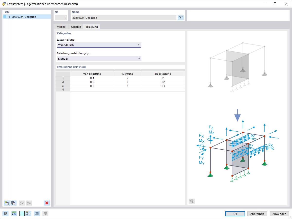 FAQ 005401 | Wie nutze ich den Lastassistenten "Lagerreaktion übernehmen"?