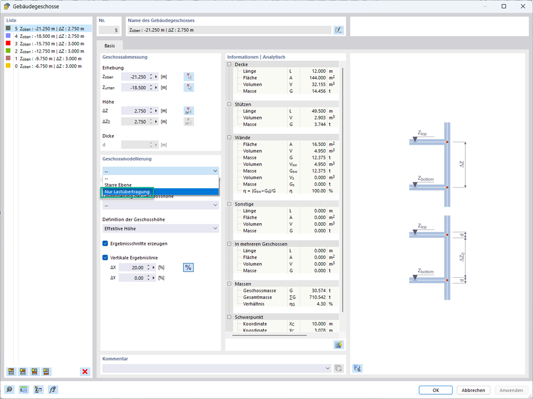 Feature 002645 | Geschosstyp "Nur Lastübertragung"