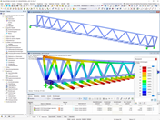 RSTAB-Modell der Prozessionswegbrücke über den Dortmund-Ems-Kanal in Münster