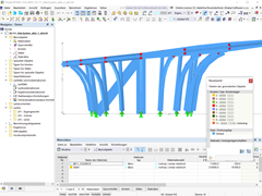 RSTAB-Modell des Pavillons im Monbijoupark der Stadt Bern, Schweiz