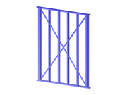 Modell 004440 | Stahlrahmenplatte