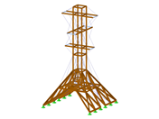 Modell des Holzturms
