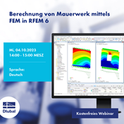 Berechnung von Mauerwerk mittels FEM in RFEM 6