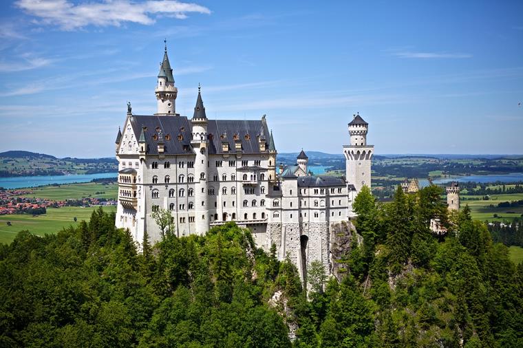 Blick auf das Märchenschloss Neuschwanstein