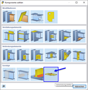 Auswahl der Komponente 'Verbindungsmittel'