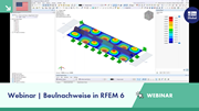 Webinar über Techniken zur Beulanalyse mit RFEM 6, mit Schwerpunkt auf technischen Lösungen.