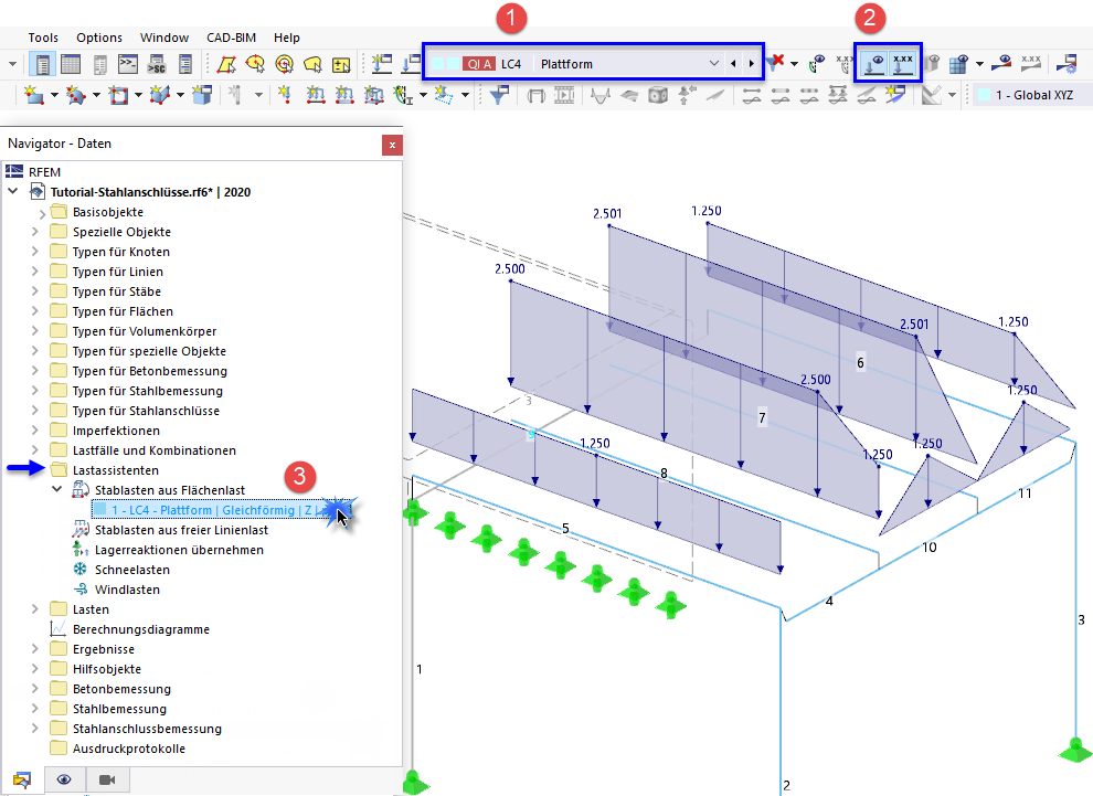 Überprüfen der Plattformlasten