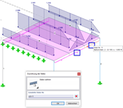 Auswahl von Stäben ohne Wirkung im Lastassistenten