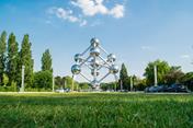 Blick auf das Atomium (Brüssel, Belgien)