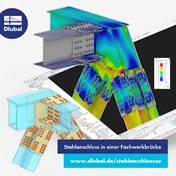 Stahlanschluss in einer Fachwerkbrücke
