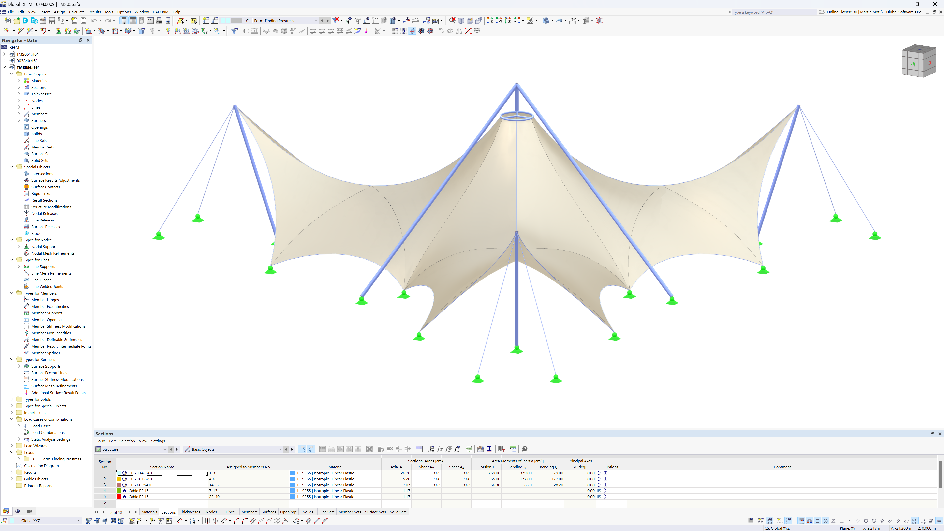 Formfindung für RFEM 6