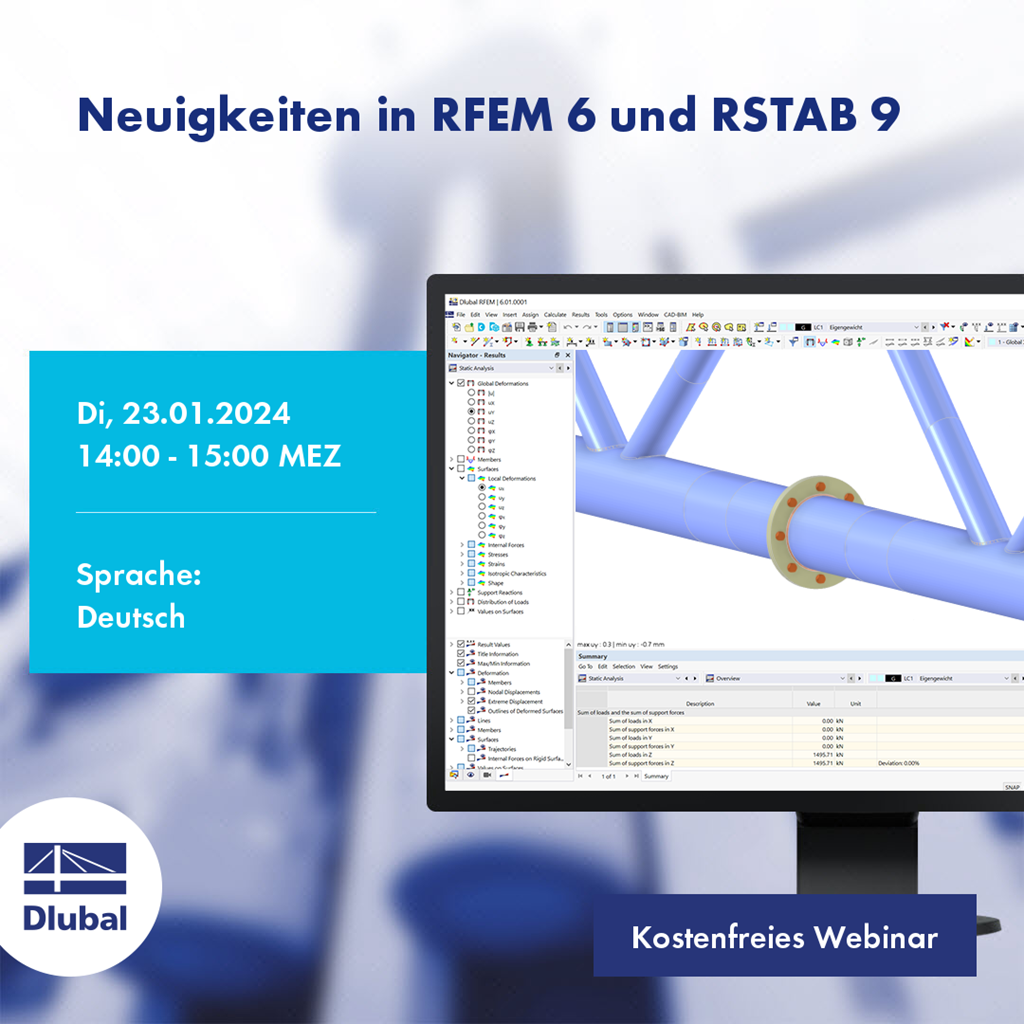 Neuigkeiten in RFEM 6 und RSTAB 9