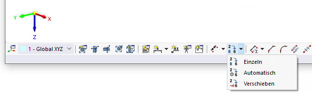 Funktionen für Umnummerieren in CAD-Symbolleiste